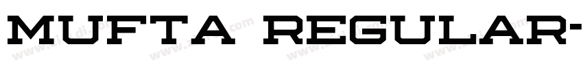 Mufta Regular字体转换